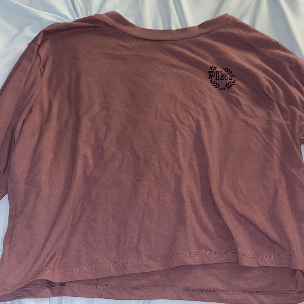 Dark Pink Long Sleeve Comfy Shirt from PINK Victoria’s Secret